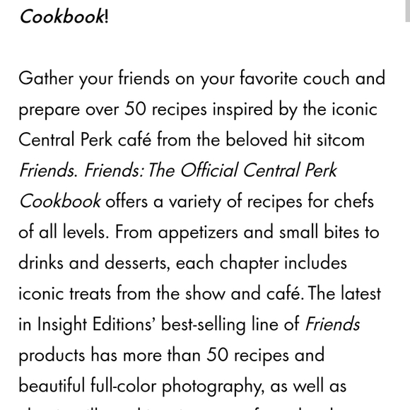 FRIENDS Cookbook NEW - Picture 3 of 7